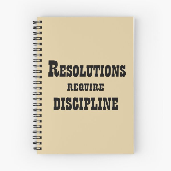 Item preview, Resolutions Require Discipline – Motivational Quote Design designed and sold by ArtNestVerse.