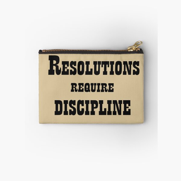 Item preview, Resolutions Require Discipline – Motivational Quote Design designed and sold by ArtNestVerse.