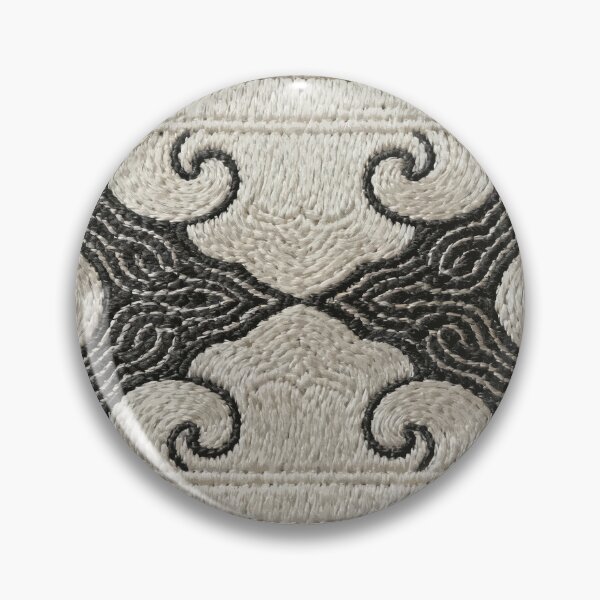Item preview, Symmetrical Embroidered Auspicious Cloud Pattern designed and sold by zzz888.