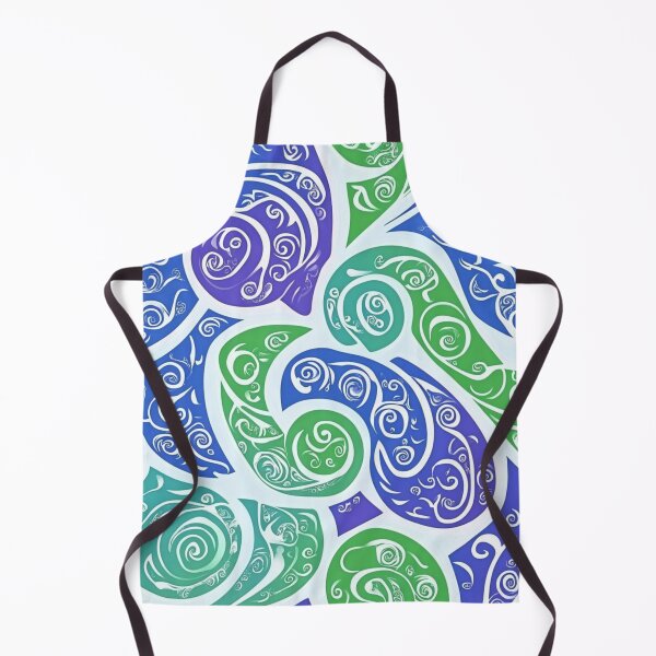 Item preview, New Zealand Māori Paua Pattern Koru Seamless Pattern designed and sold by GrinGalore.