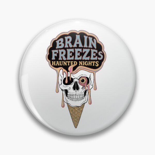 Item preview, Brain Freezes – Haunted Ice Cream Halloween Classic T-Shirt designed and sold by inkfluenceart.