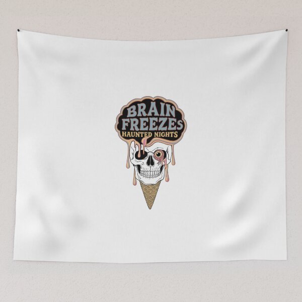 Item preview, Brain Freezes – Haunted Ice Cream Halloween Classic T-Shirt designed and sold by inkfluenceart.