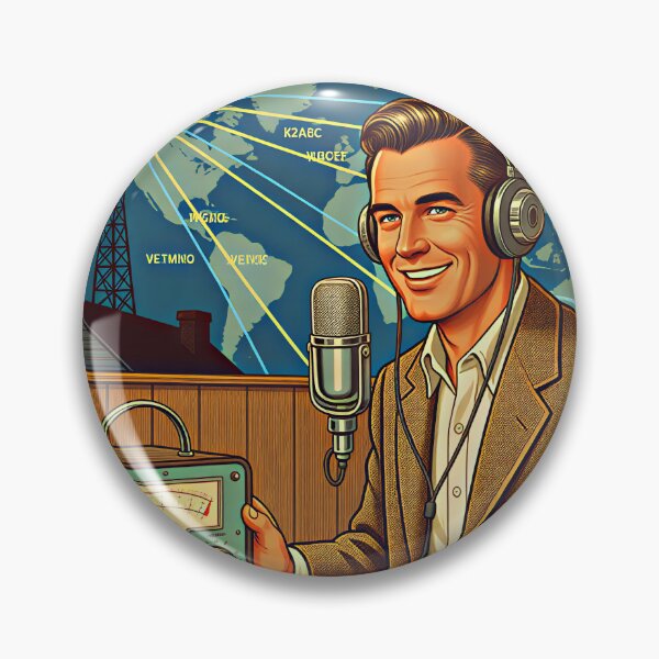 Item preview, Amateur Radio Operator Vintage Poster - Ham Radio Gift designed and sold by Moni50 Studio.