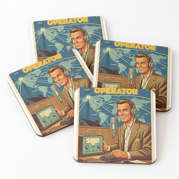 Item preview, Amateur Radio Operator Vintage Poster - Ham Radio Gift designed and sold by Moni50 Studio.