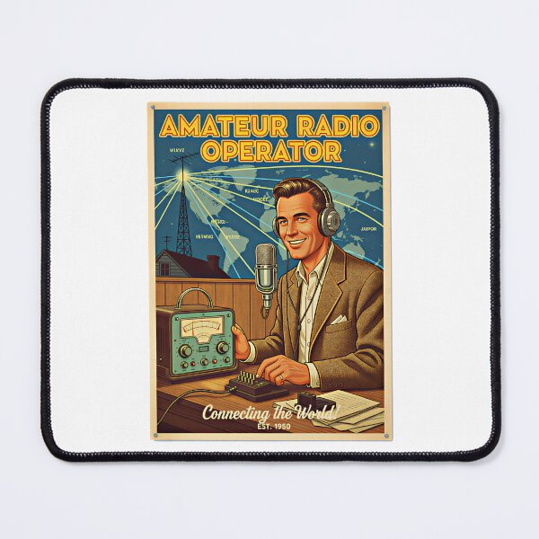Item preview, Amateur Radio Operator Vintage Poster - Ham Radio Gift designed and sold by Moni50 Studio.