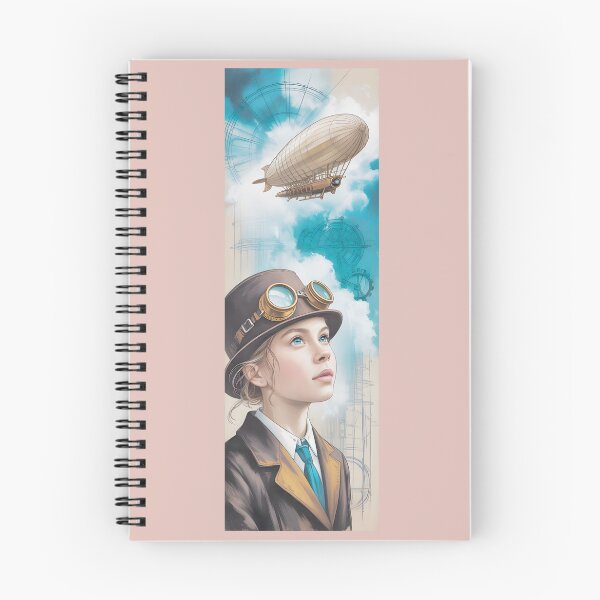 Item preview, Steampunk Girl & Blimp Adventure By Merch, Limited Edition designed and sold by COOPERFRINK.