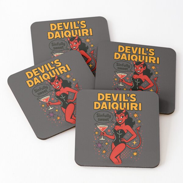 Item preview, Devil’s Daiquiri – Sexy Devil Halloween Pop Art Design designed and sold by DebuggedDressed.