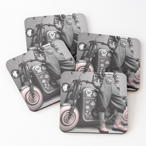 Item preview, "Skull on Wheels: Moto-Creep Chic with a Side of Sass" designed and sold by Print Fiction.