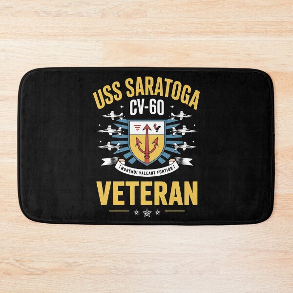 Item preview, USS Saratoga CV-60 Aircraft Carrier Veteran Patriotic designed and sold by BakeryDozen.