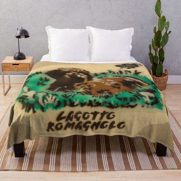 Item preview, A Lagotto Romagnolo lies in the grass designed and sold by marysfarbklecks.