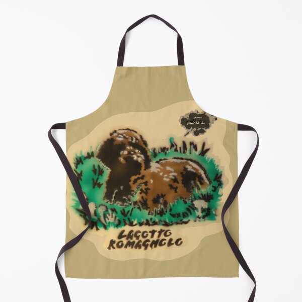 Item preview, A Lagotto Romagnolo lies in the grass designed and sold by marysfarbklecks.