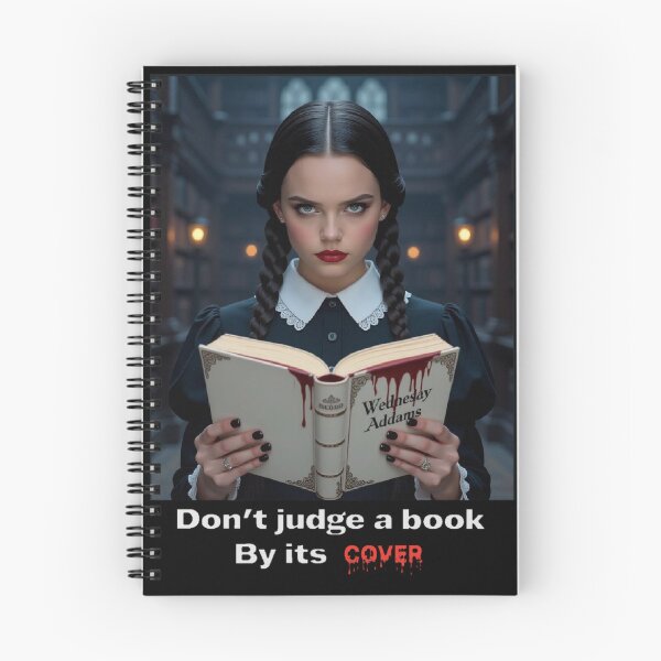 Item preview, Wednesday. Don’t judge a book by its cover designed and sold by WednesdayAndYou.