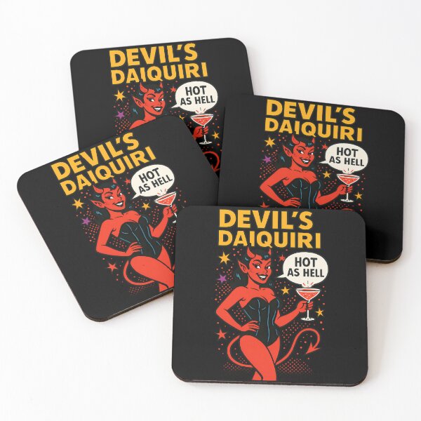 Item preview, Devil’s Daiquiri – Sexy Devil Halloween Pop Art Design - Hot as hell designed and sold by DebuggedDressed.