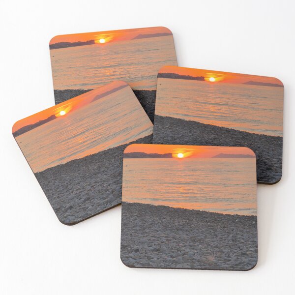 Item preview, "Golden Sunset Over Pebbled Shores" designed and sold by RobynHylton.