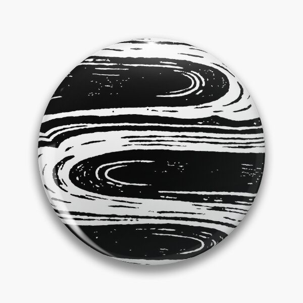 Item preview, Dynamic Black & White Flowing Waves Pattern designed and sold by zzz888.