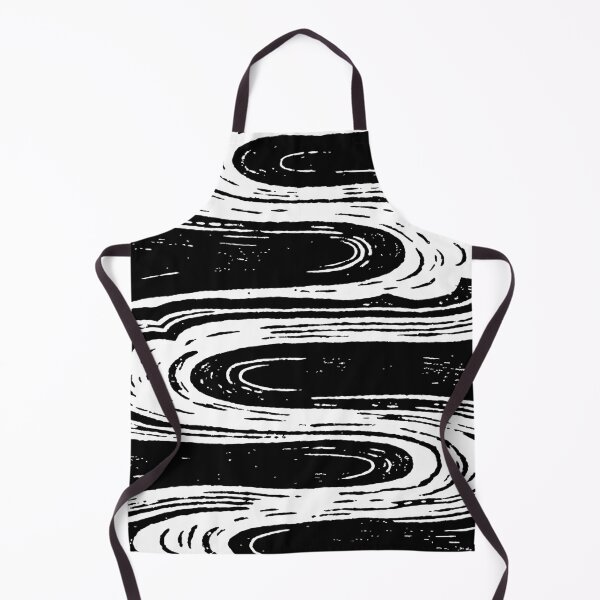Item preview, Dynamic Black & White Flowing Waves Pattern designed and sold by zzz888.