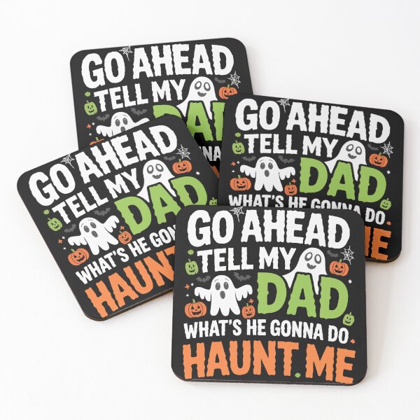 Item preview, Funny Ghost Dad Joke Haunt Me Halloween Quote designed and sold by Charaff.