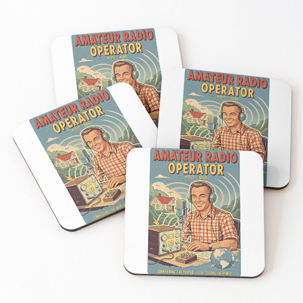 Item preview, Amateur Radio Operator Vintage Poster - Ham Radio Gift designed and sold by Moni50 Studio.