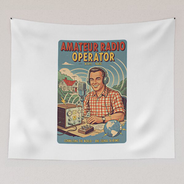 Item preview, Amateur Radio Operator Vintage Poster designed and sold by moni50.