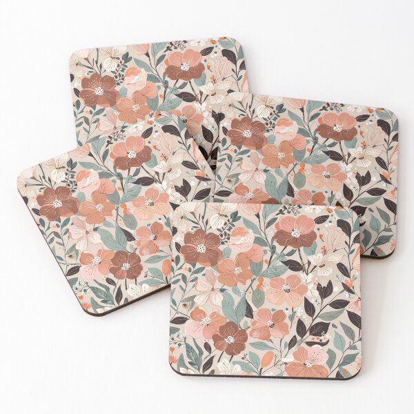 Item preview, Floral Caffeine designed and sold by CoolPixels.