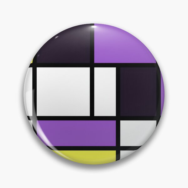 Item preview, Nonbinary Pride Basic Lined Rectangles 	 designed and sold by vcywemjs41.
