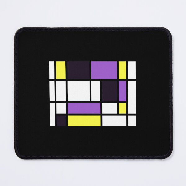Item preview, Nonbinary Pride Basic Lined Rectangles 	 designed and sold by vcywemjs41.