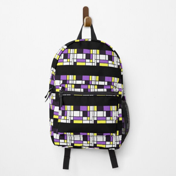 Item preview, Nonbinary Pride Basic Lined Rectangles 	 designed and sold by vcywemjs41.