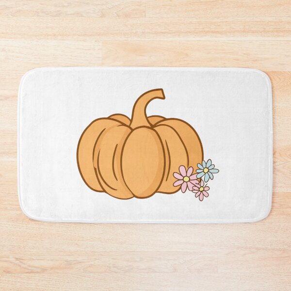 Item preview, Cheerful Cartoon Pumpkin and Flower Illustration designed and sold by RuweisVibes.