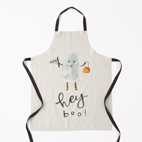 Item preview, Hey Boo! Cute Ghost Holding Pumpkin Basket designed and sold by moonna designs.