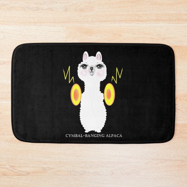 Item preview, cymbal-banging alpaca designed and sold by Shirley cute art .