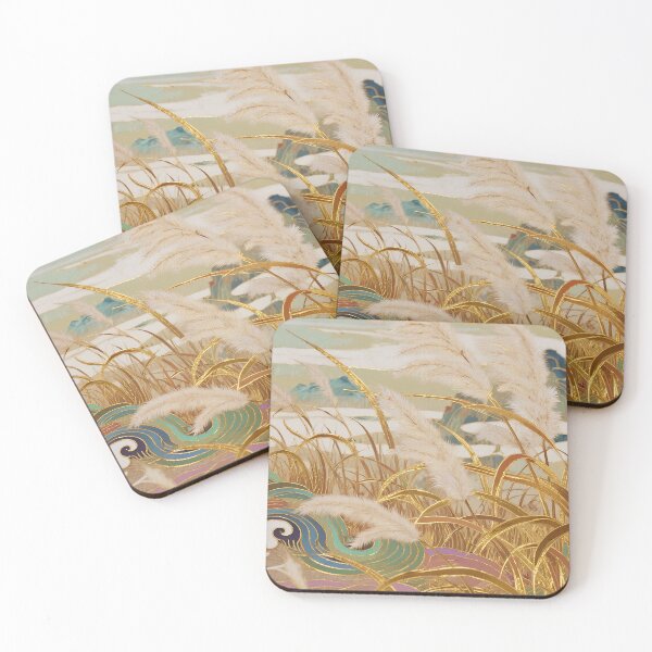 Item preview, Golden Pampas Grass & Azure Waves Vista designed and sold by zzz888.
