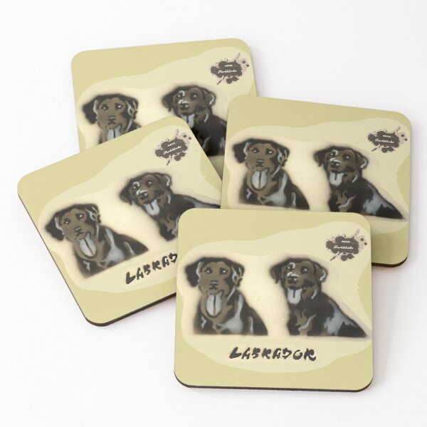 Item preview, Two laughing Labradors designed and sold by marysfarbklecks.