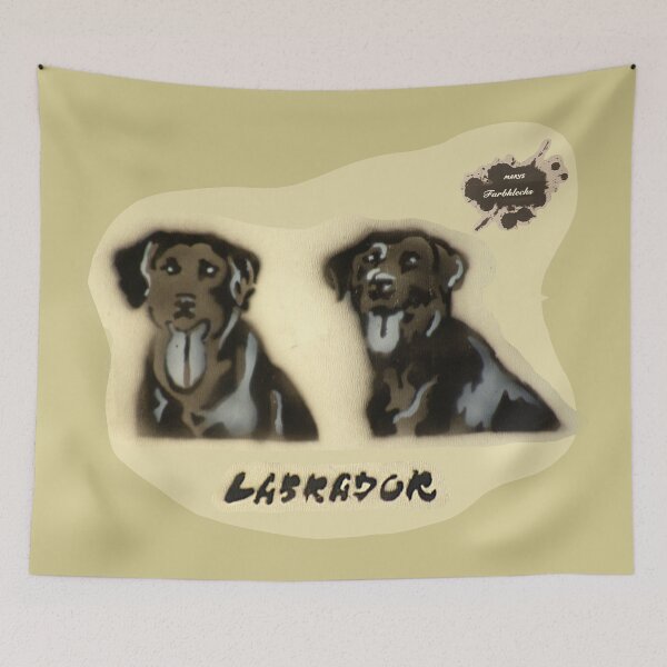 Item preview, Two laughing Labradors designed and sold by marysfarbklecks.
