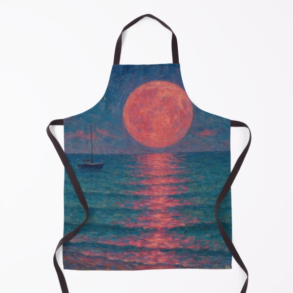 Item preview, Crimson Moon on a Starry Sea designed and sold by IraBum.