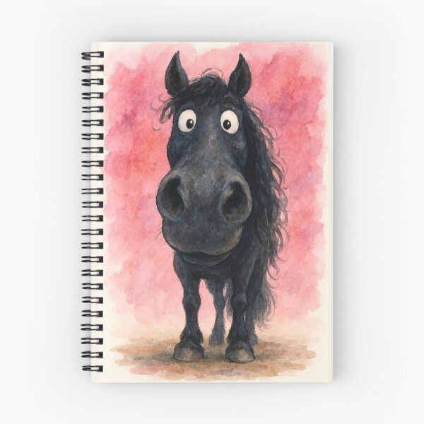 Item preview, Cute Black Friesian Horses ' MY FRieND the FRieSiaN ' Designs BY SHiRLeY MacARTHuR designed and sold by Shirley MacArthur Art.