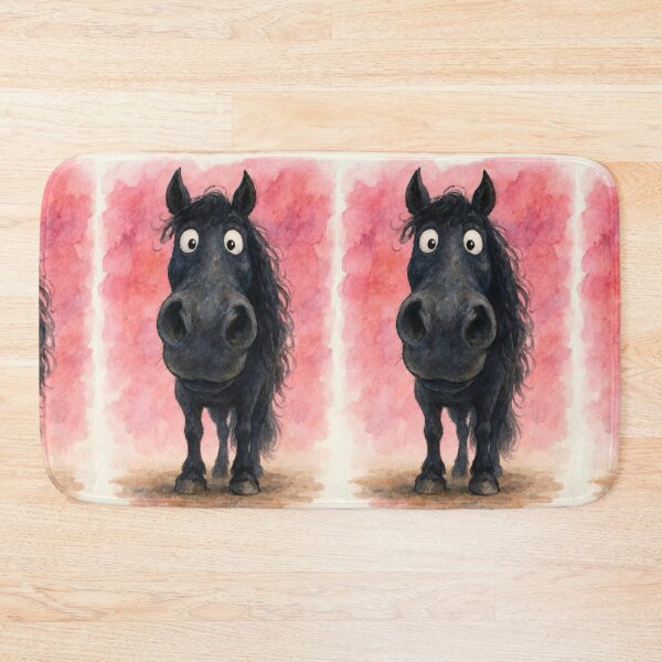 Item preview, Cute Black Friesian Horses ' MY FRieND the FRieSiaN ' Designs BY SHiRLeY MacARTHuR designed and sold by Shirley MacArthur Art.