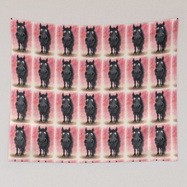 Item preview, Cute Black Friesian Horses ' MY FRieND the FRieSiaN ' Designs BY SHiRLeY MacARTHuR designed and sold by Shirley MacArthur Art.