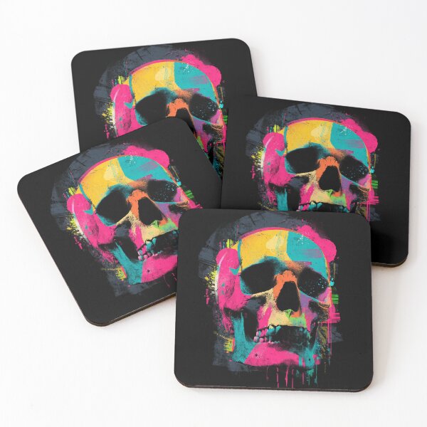 Item preview, Graffiti Skull – Neon Spray Paint Street Art Design designed and sold by Meiersbeste.