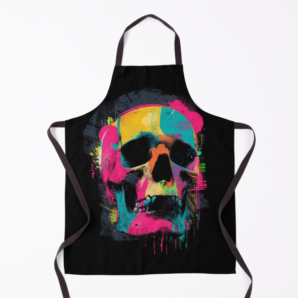 Artikelvorschau, Graffiti Totenkopf – Neon Spray Paint Streetart Design entworfen und verkauft von Meiersbeste.