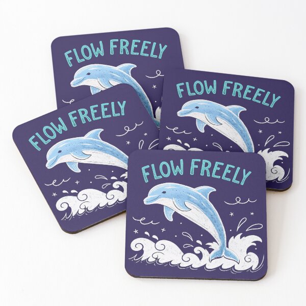 Item preview, Flow Freely – Playful Dolphin Crayon Art for Ocean Lovers designed and sold by Artiviose.