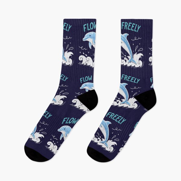 Item preview, Flow Freely – Playful Dolphin Crayon Art for Ocean Lovers designed and sold by Artiviose.