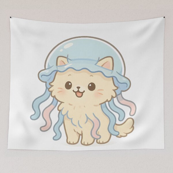Item preview, Cute Cat Jellyfish Hat designed and sold by SassyArtistry.