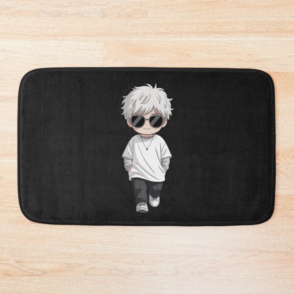 Item preview, Cool Chibi Anime Boy with White Hair and Sunglasses | Kawaii Stylish Cartoon Design designed and sold by ColorSplash123.