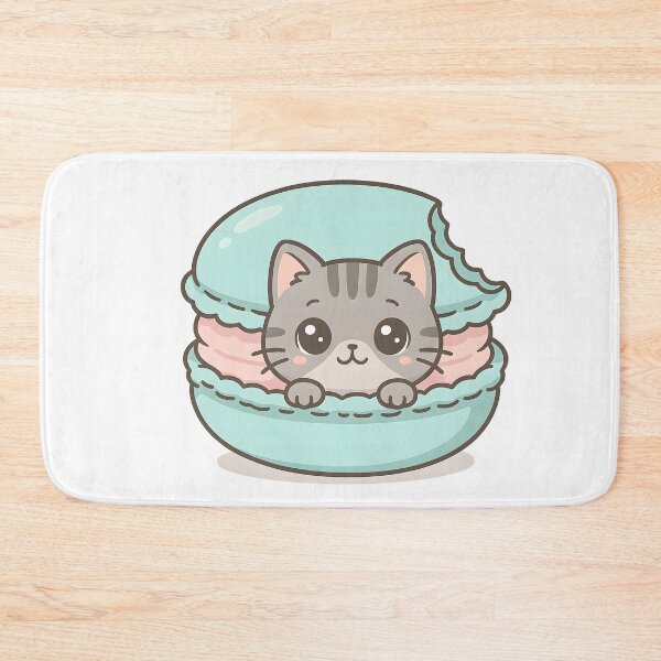 Item preview, Cute Cat Inside Mint Macaron designed and sold by SassyArtistry.