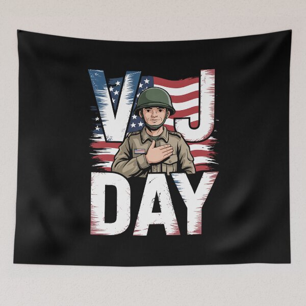 Item preview, V-J Day Victory over Japan Day 1945 WWII Patriotic designed and sold by BakeryDozen.