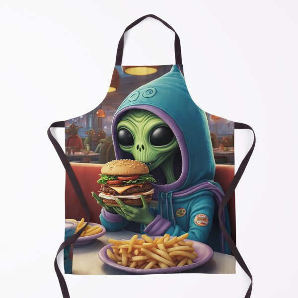 Item preview, Alien eating a burger designed and sold by Colin Bentham.