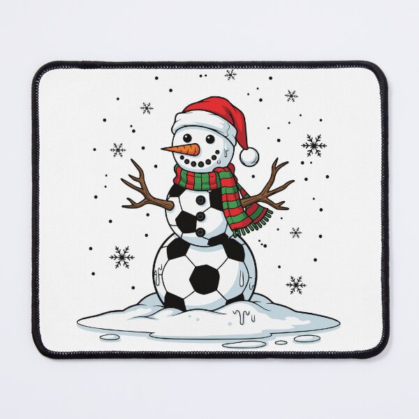 Item preview, Winter Soccer Player Snowman designed and sold by Belhbib Art ⭐⭐⭐⭐⭐.