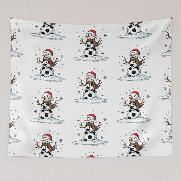 Item preview, Winter Soccer Player Snowman designed and sold by Belhbib Art ⭐⭐⭐⭐⭐.