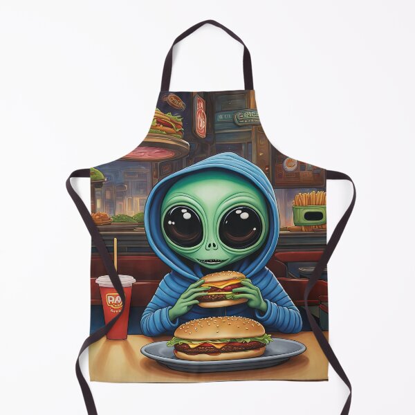 Item preview, Alien eating a burger designed and sold by Colin Bentham.