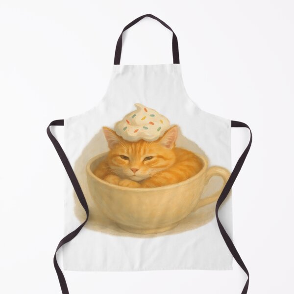 Item preview, Orange Cat in Coffee Cup with Cream designed and sold by SassyArtistry.